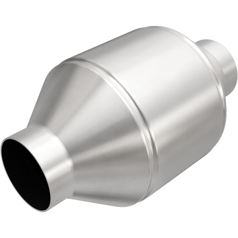 MagnaFlow Conv Univ 2.25in Inlet/Outlet Center/Center Round 3in Body L x 5in W x 8.75in Overall L - Saikospeed