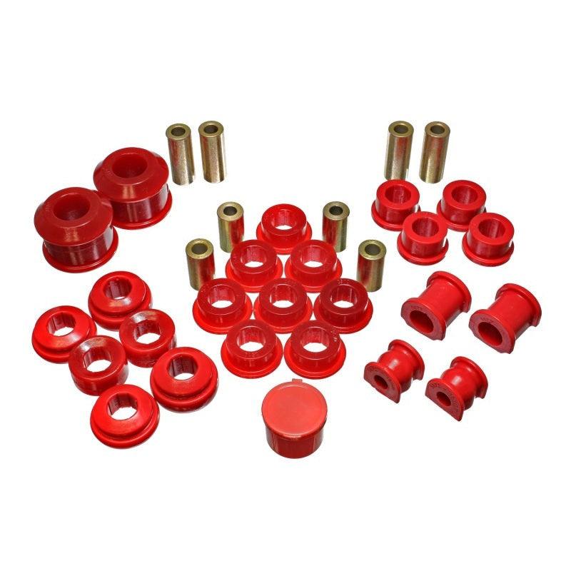 Energy Suspension 02-05 Honda Civic Si Red Hyper-Flex Master Bushing Set - Saikospeed