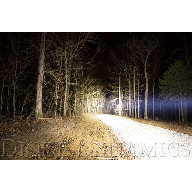 Diode Dynamics 42 In LED Light Bar Single Row Straight Clear Combo Each Stage Series