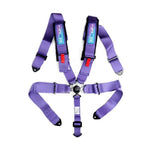 NRG SFI 16.1 5Pt 3 Inch Seat Belt Harness with Pads / Cam Lock - Purple - Saikospeed