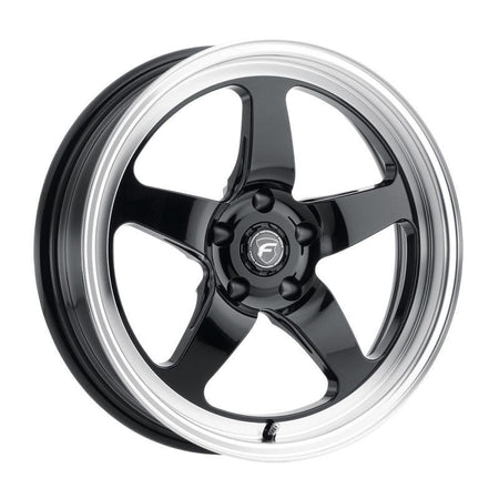 Forgestar D5 Drag 18x5.0 / 5x114.3 BP / ET-23 / 2.125in BS Gloss Black Wheel - Saikospeed