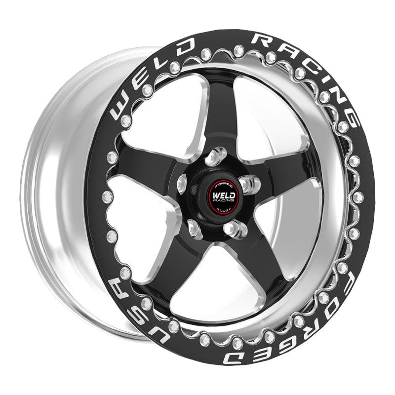 Weld S71 15x10.33 / 5x4.5 BP / 6.5in. BS Black Wheel (Medium Pad) - Black Single Beadlock MT - Saikospeed