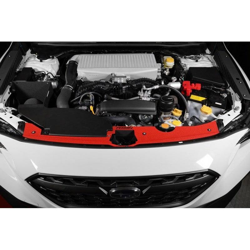 Perrin 22-23 Subaru WRX Radiator Shroud - Red Wrinkle - Saikospeed