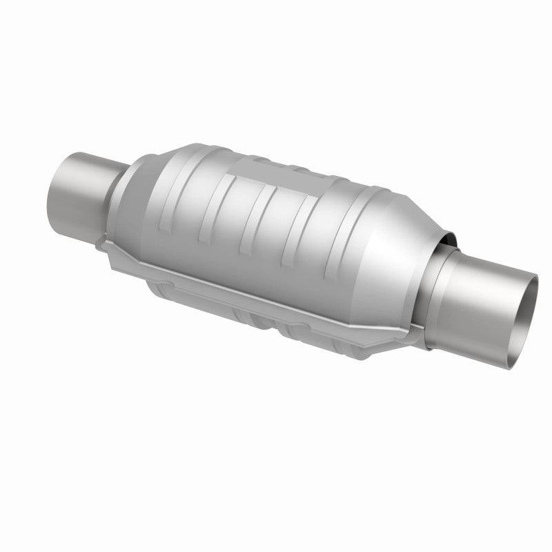 MagnaFlow Conv Univ 2.25in Inlet/Outlet Center/Center Round 9in Body L x 5.125in W x 13in Overall L - Saikospeed