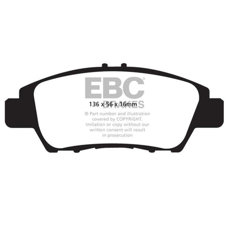 EBC 10+ Honda CR-Z 1.5 Hybrid Greenstuff Front Brake Pads - Saikospeed