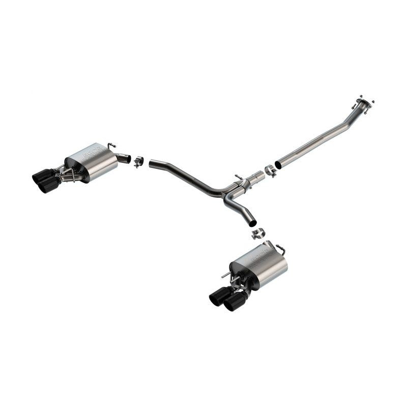 Borla 18-22 Toyota Camry XSE 2.5L i4 AT/MT FWD / 4DR S-TYPE Cat Back Exhaust (Black Chrome)