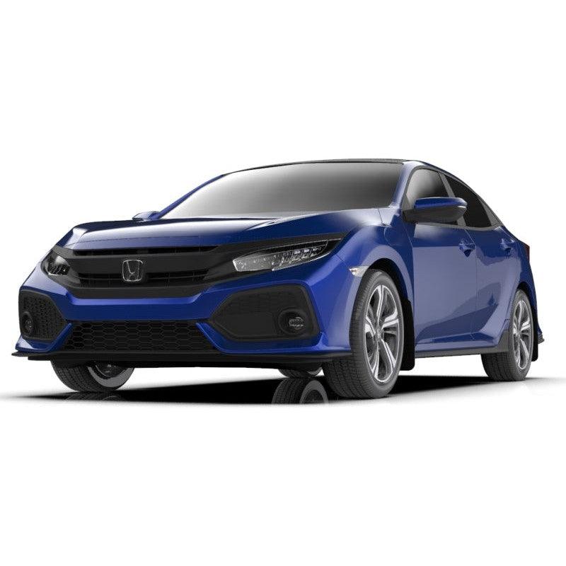 Rally Armor 17-21 Honda Civic Sport & Touring (Hatch) Black UR Mud Flap w/ Blue Logo - Saikospeed