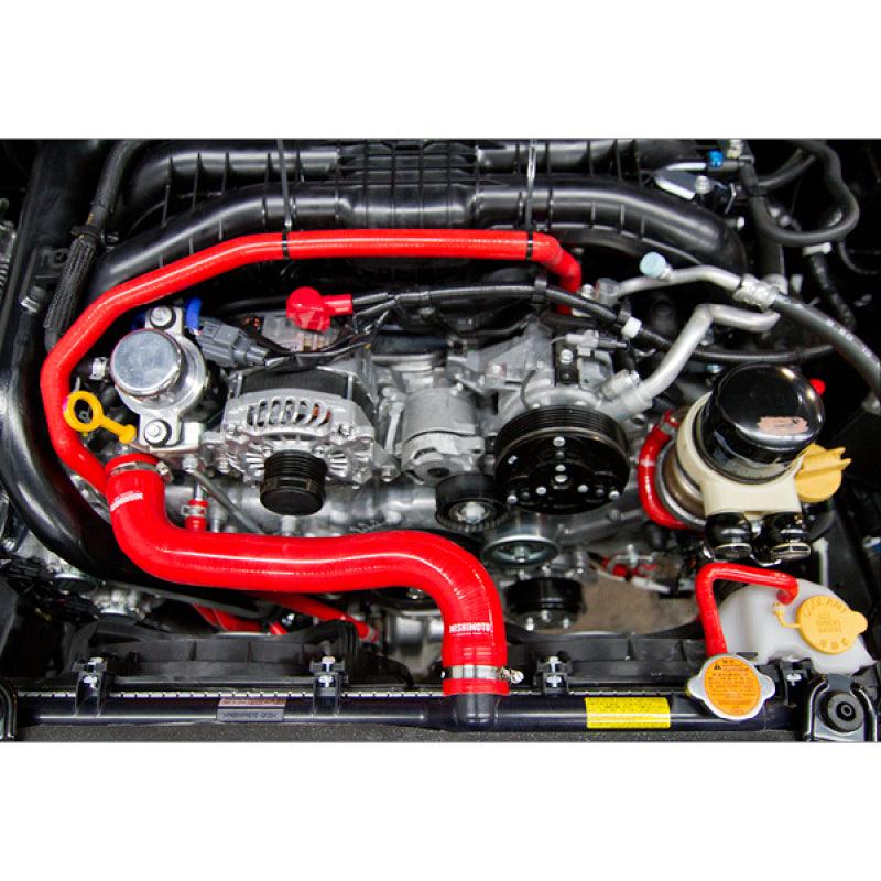 Mishimoto 2015 Subaru WRX Black Silicone Radiator Coolant Ancillary Hoses Kit - Saikospeed