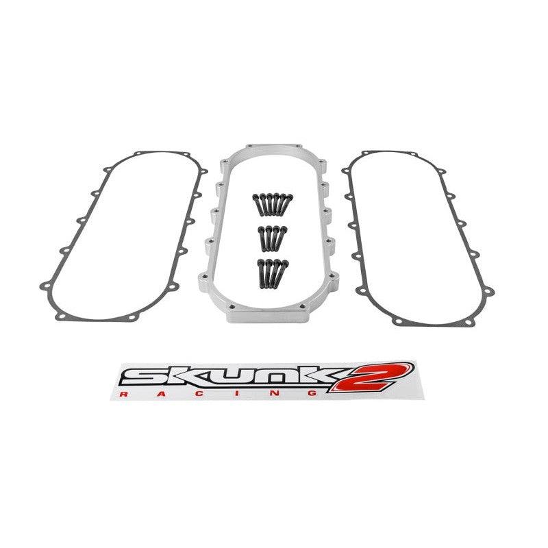 Skunk2 Ultra Series Honda/Acura Silver RACE Intake Manifold 1 Liter Spacer (Inc Gasket & Hardware) - Saikospeed