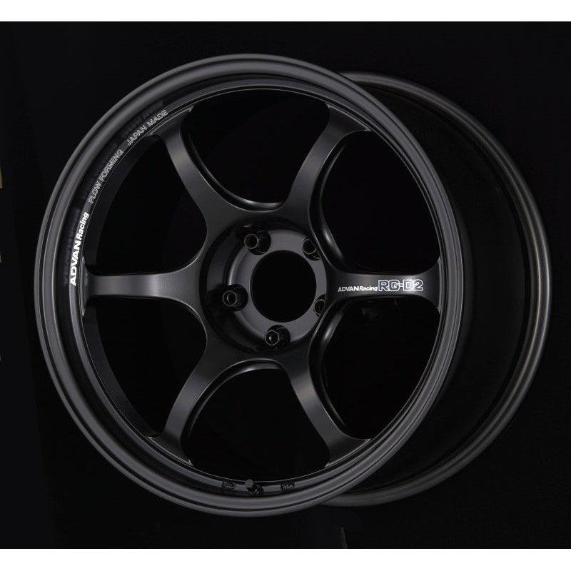 Advan RG-D2 18x9.5 +35 5-120 Semi Gloss Black Wheel - Saikospeed