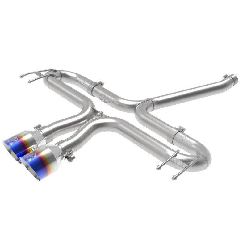 aFe Takeda 2-1/2in 304 SS Axle-Back Exhaust w/Blue Flame Tips 17-20 Honda Civic Sport L4-1.5L (t) - Saikospeed