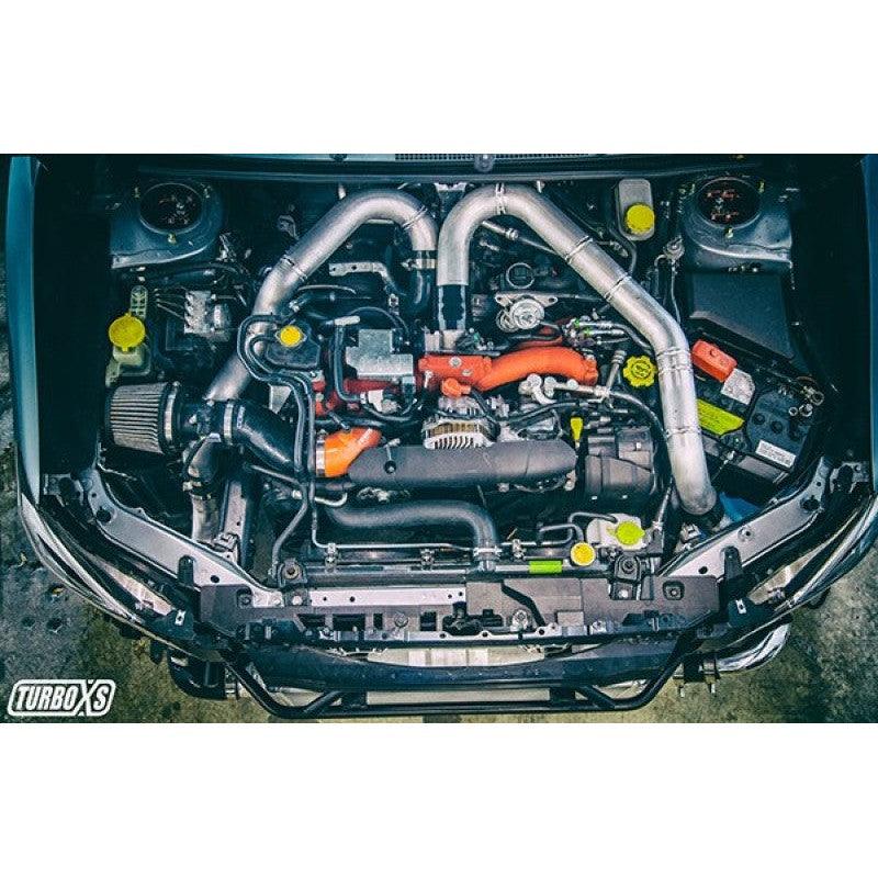 Turbo XS FMIC 2015-2017 Subaru STi - Wrinkle Red Pipes - Saikospeed