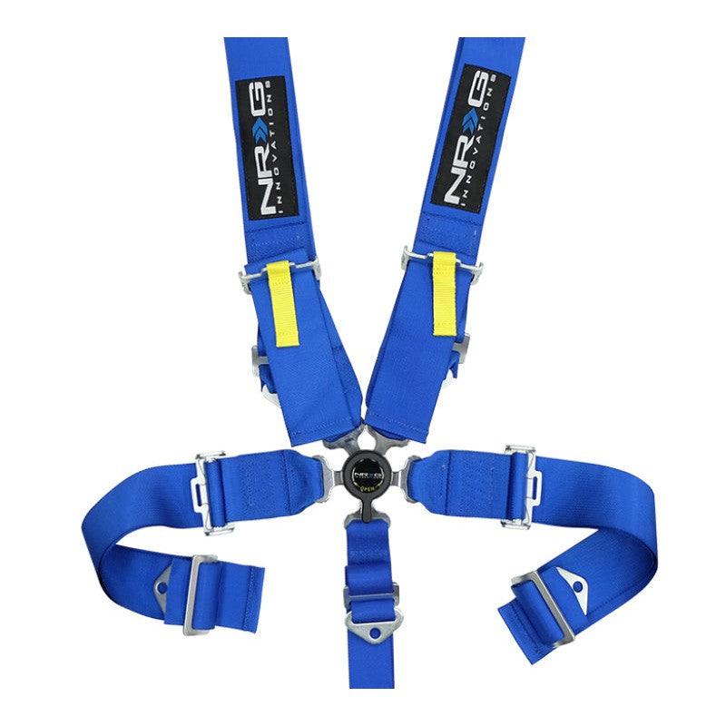 NRG SFI 16.1 5PT 3in. Seat Belt Harness / Cam Lock - Blue - Saikospeed