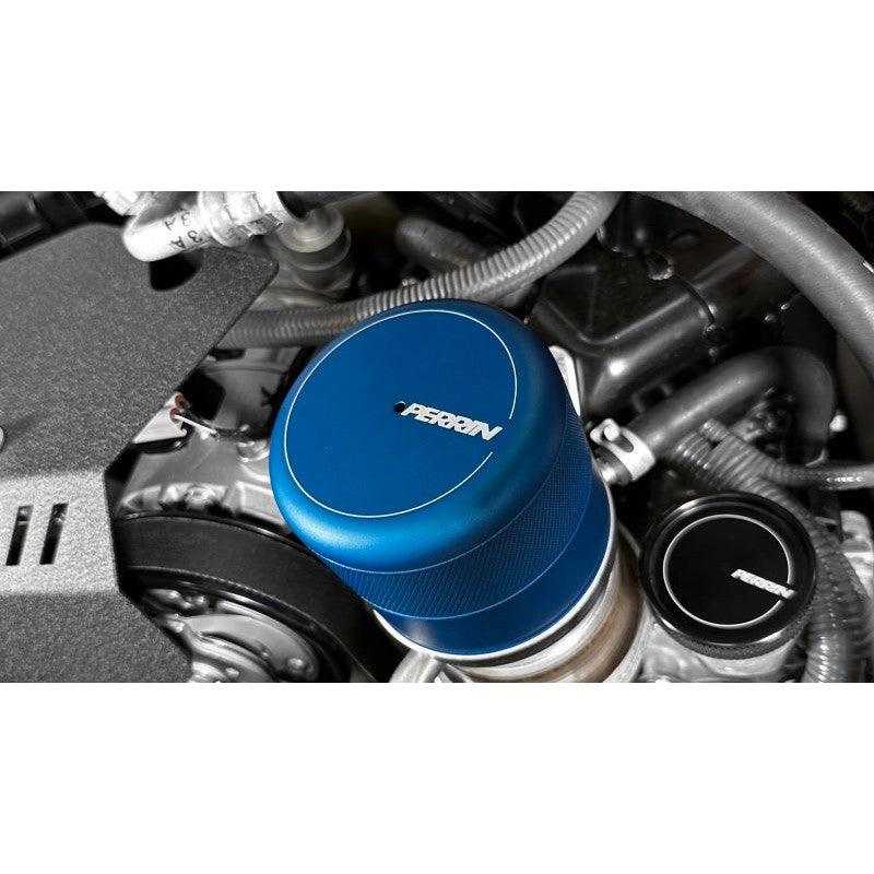 Perrin 2015+ Subaru WRX/STI Oil Filter Cover - Blue - Saikospeed