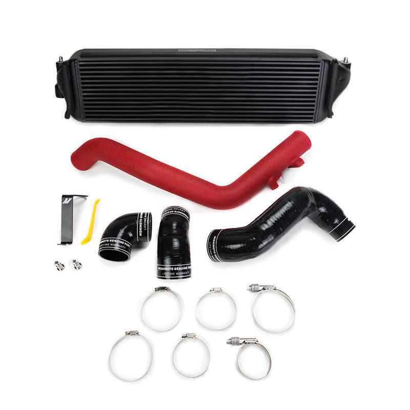 Mishimoto 2017+ Honda Civic Type R Intercooler Kit - Black Intercooler Red Pipes - Saikospeed