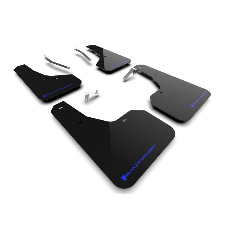 Rally Armor 2022 Fits Subaru Forester (Incl. Wilderness) Black UR Mud Flap w/Blue Logo