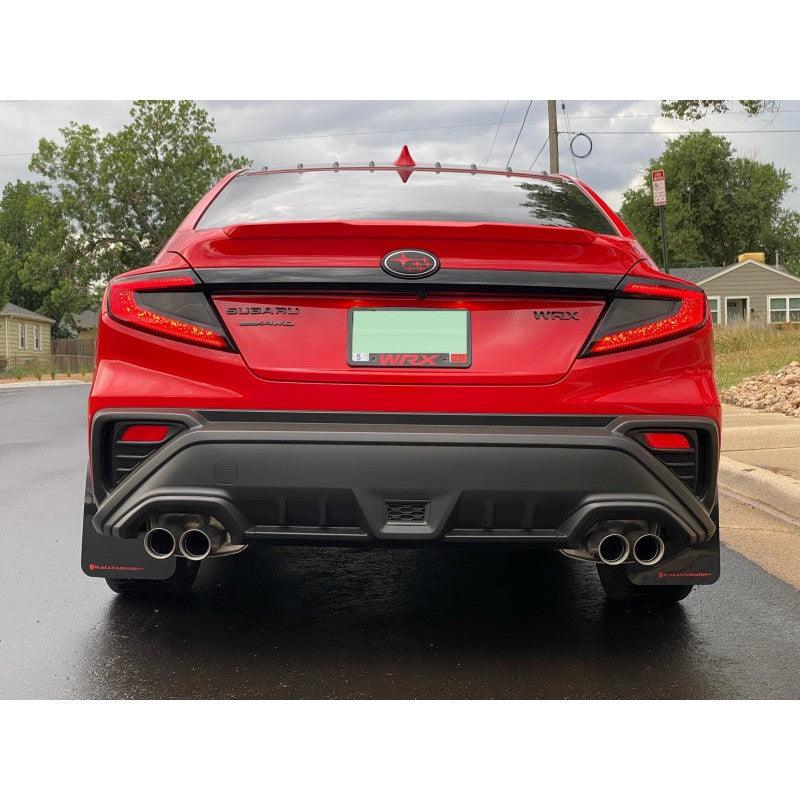 Rally Armor 2022 Subaru WRX Black UR Mud Flap w/ Red Logo - Saikospeed