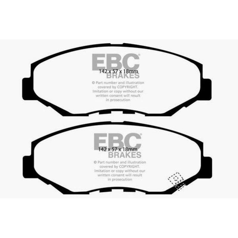 EBC 13-15 Acura ILX 1.5 Hybrid Yellowstuff Front Brake Pads - Saikospeed