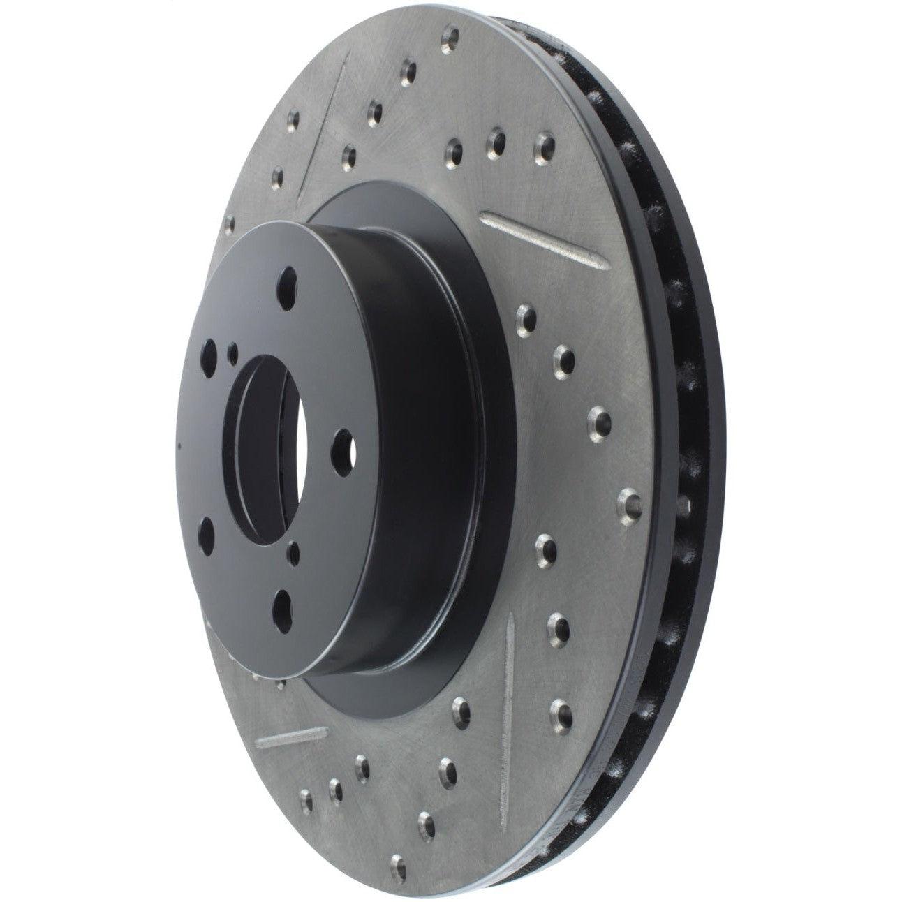 StopTech Slotted & Drilled Sport Brake Rotor - Saikospeed