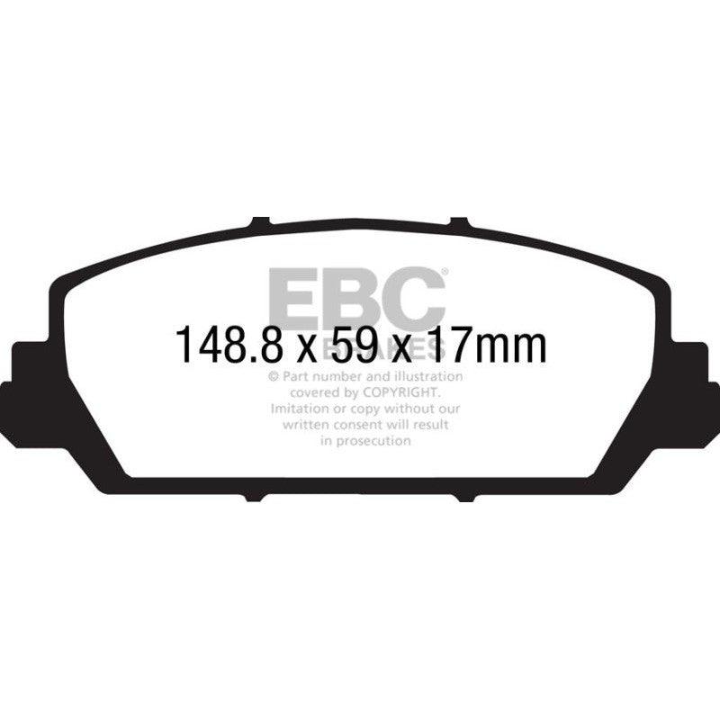 EBC 12+ Acura RDX 3.5 Yellowstuff Front Brake Pads - Saikospeed