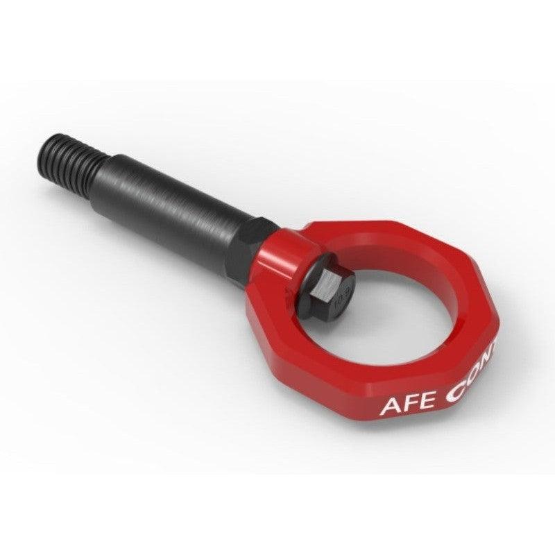 aFe Control Front Tow Hook Red BMW F-Chassis 2/3/4/M - Saikospeed