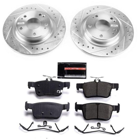 Power Stop 17-19 Honda Civic Rear Z23 Evolution Sport Brake Kit - Saikospeed