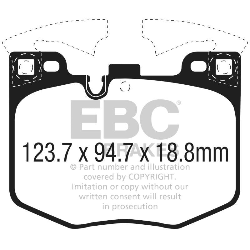 EBC 2017+ BMW 530 2.0L Turbo (G30) Redstuff Front Brake Pads - Saikospeed