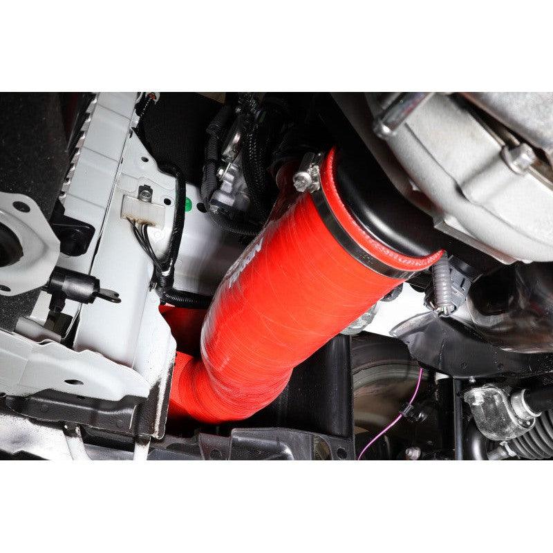 Perrin 2022+ Subaru WRX Red 3in Turbo Inlet Hose w/ Nozzle - Saikospeed