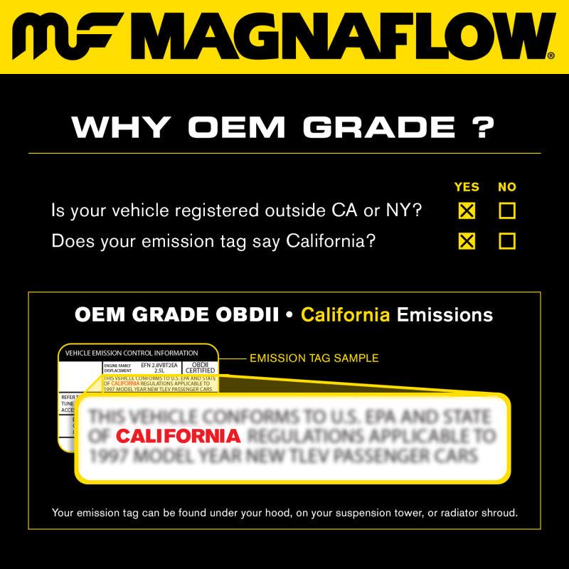 MagnaFlow Conv Univ 2.5in Inlet/Outlet Center/Center Round 3in Body L x 5in W x 8.75in Overall L - Saikospeed