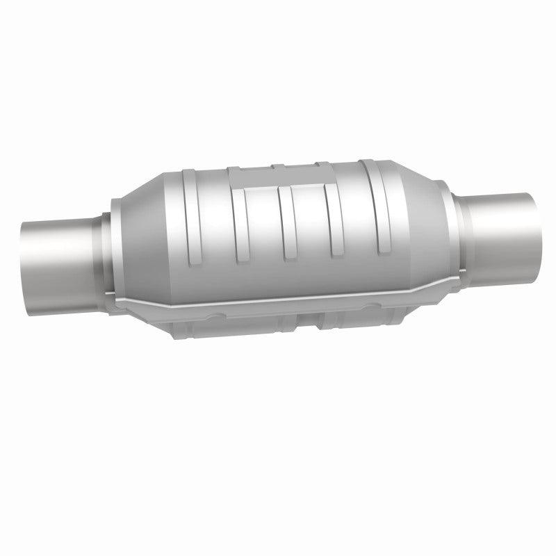 MagnaFlow Conv Univ 2.25in Inlet/Outlet Center/Center Round 9in Body L x 5.125in W x 13in Overall L - Saikospeed