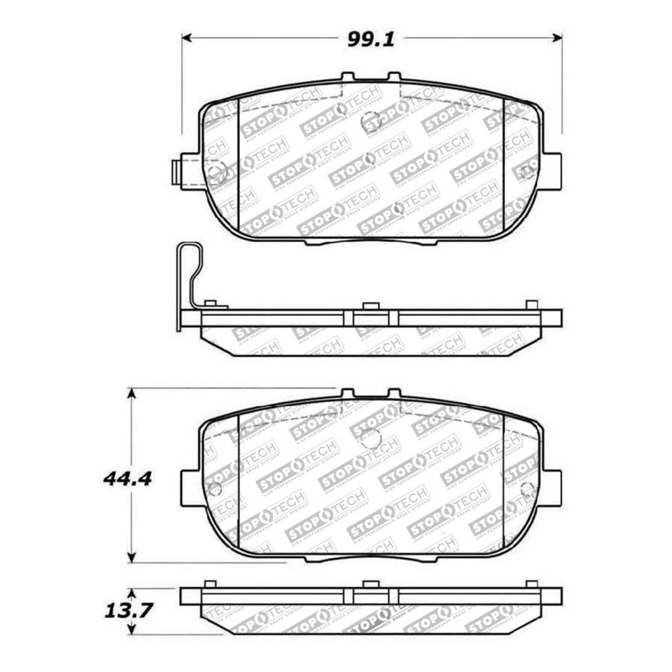 StopTech OE Fit Rear Sport Brake Pads