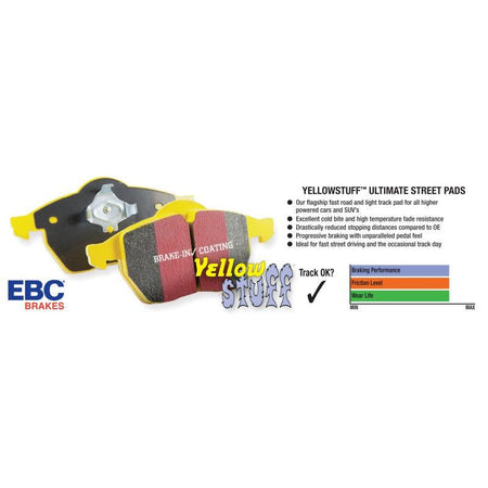 EBC 09-14 Acura TL 3.5 Yellowstuff Front Brake Pads - Saikospeed