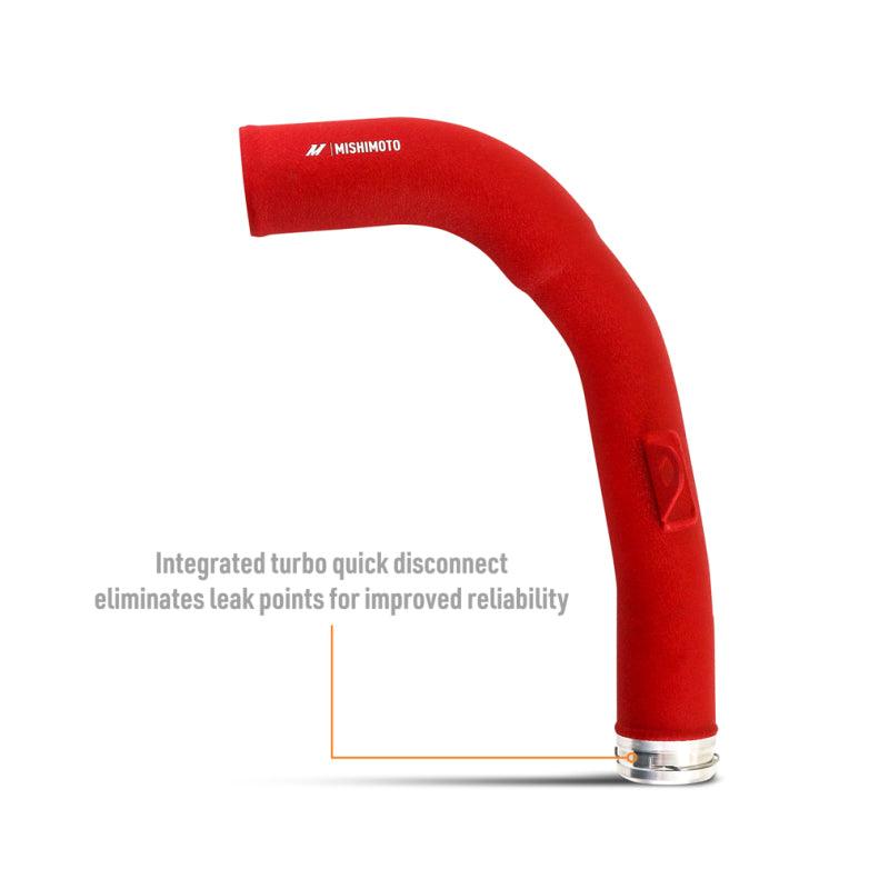 Mishimoto 2022+ Subaru WRX Charge Pipe - Wrinkle Red - Saikospeed