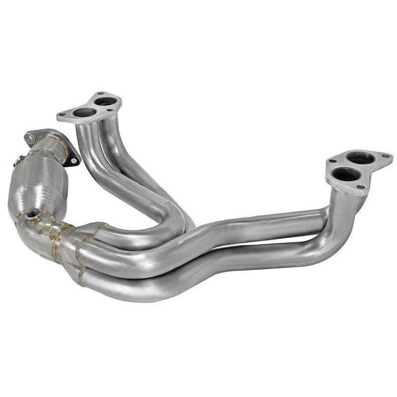 aFe 12-17 Toyota 86 / FRS / BRZ Twisted Steel 304 Stainless Steel Long Tube Header w/ Cat - Saikospeed