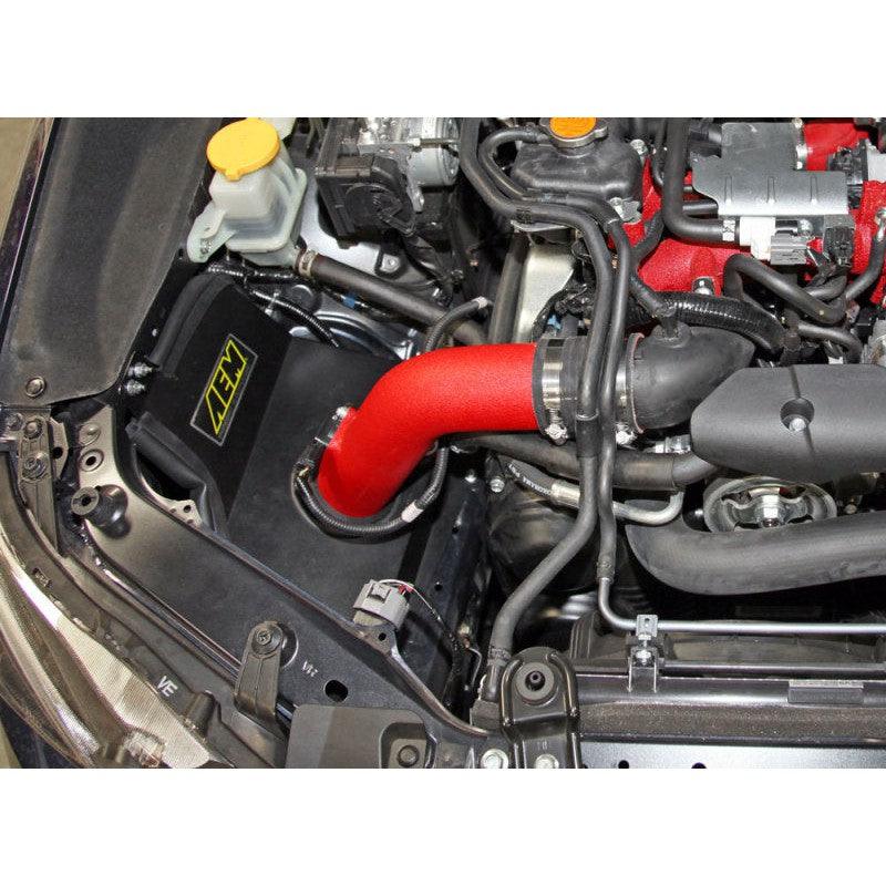 AEM 15-17 Subaru WRX STi 2.5L H4 - Cold Air Intake System - Wrinkle Red - Saikospeed
