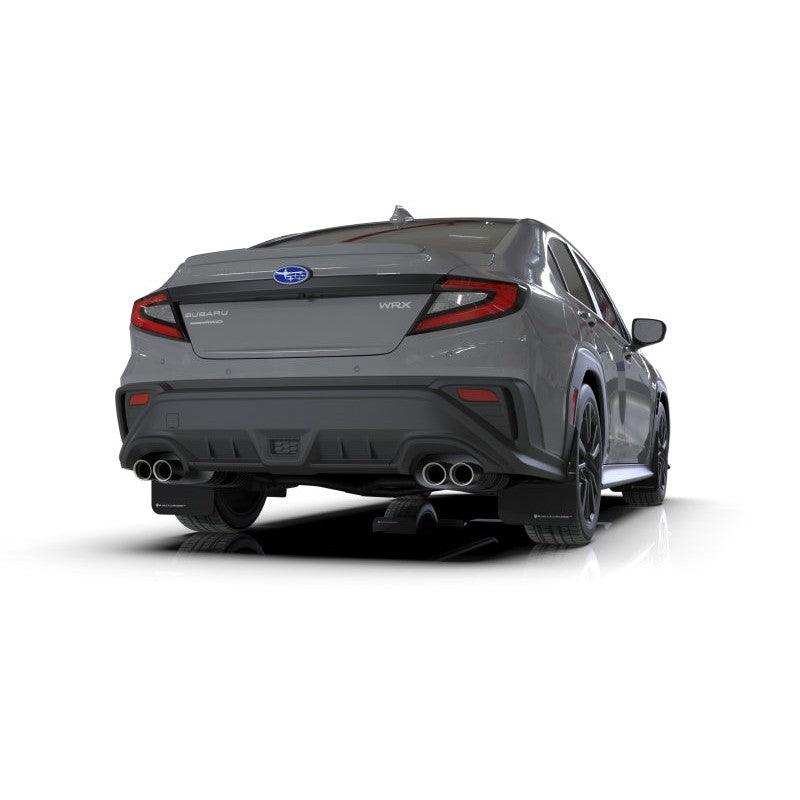 Rally Armor 2022 Subaru WRX Black UR Mud Flap - Metallic Black Logo - Saikospeed