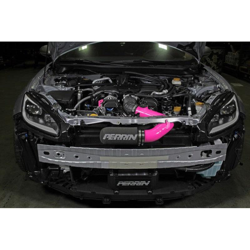 Perrin 22-23 Subaru BRZ/GR86 Cold Air Intake - Hyper Pink - Saikospeed