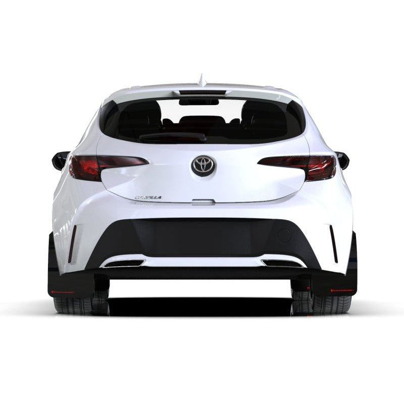 Rally Armor 18-22 Toyota Corolla Hatchback Black UR Mud Flap Grey Logo