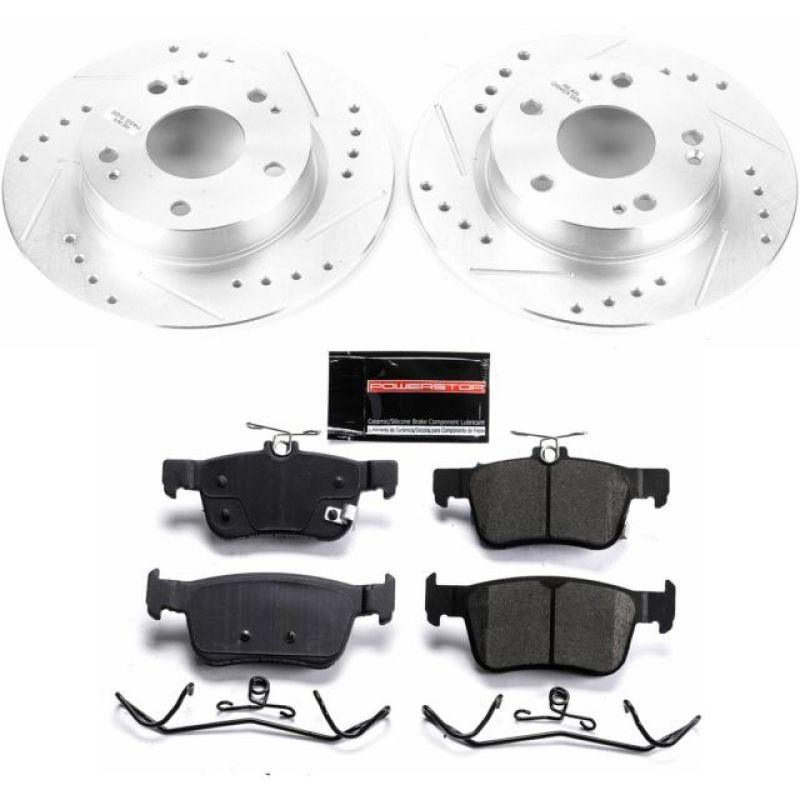 Power Stop 16-19 Honda Civic Rear Z23 Evolution Sport Brake Kit - Saikospeed