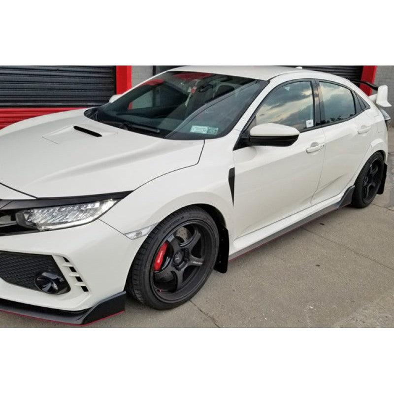 Rally Armor 17-21 Honda Civic Type R Red UR Mud Flap w/ Black Logo - Saikospeed
