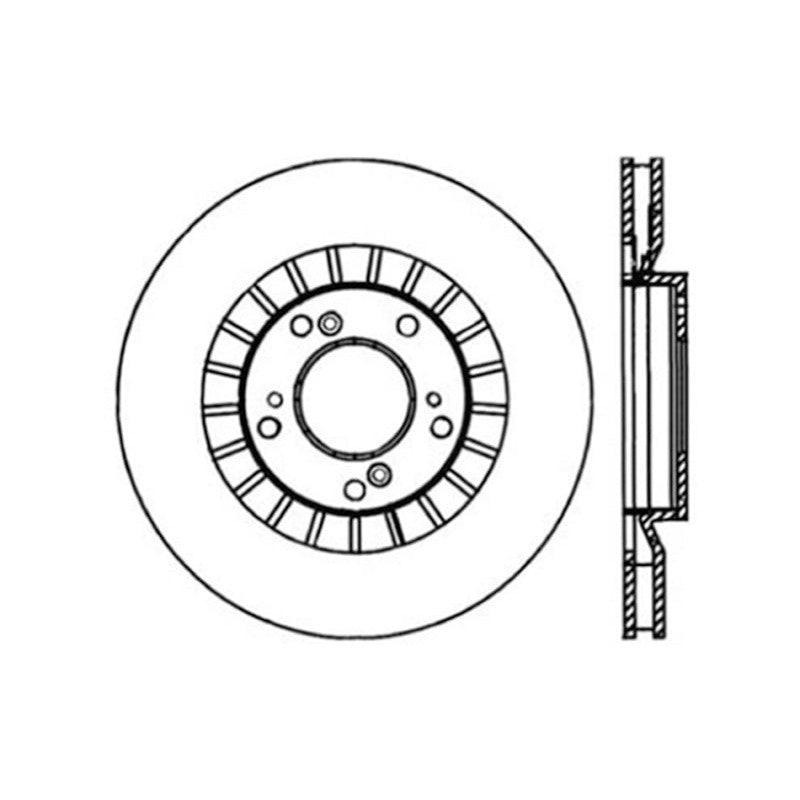 StopTech 00-09 S2000 Slotted & Drilled Left Front Rotor - Saikospeed