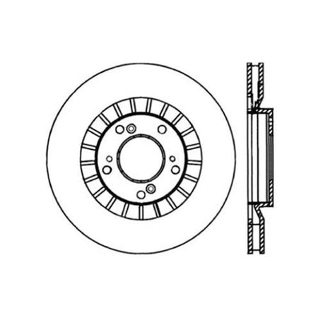 StopTech 00-09 S2000 Slotted & Drilled Right Front Rotor - Saikospeed