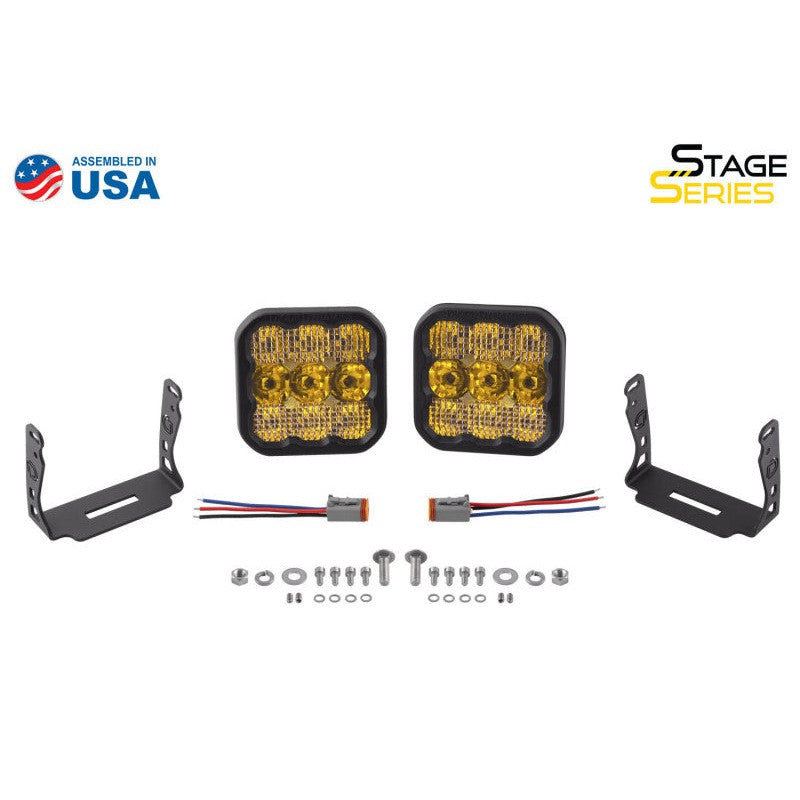 Diode Dynamics SS5 LED Pod Sport - Yellow Combo (Pair)