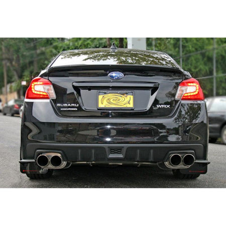 Rally Armor 15-21 Subaru WRX/STI (Sedan ONLY) Blue UR Mud Flap w/ White Logo - Saikospeed