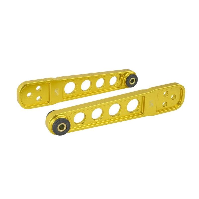 Skunk2 01-05 Honda Civic Gold Anodized Rear Lower Control Arm (Includes Socket Tool) - Saikospeed