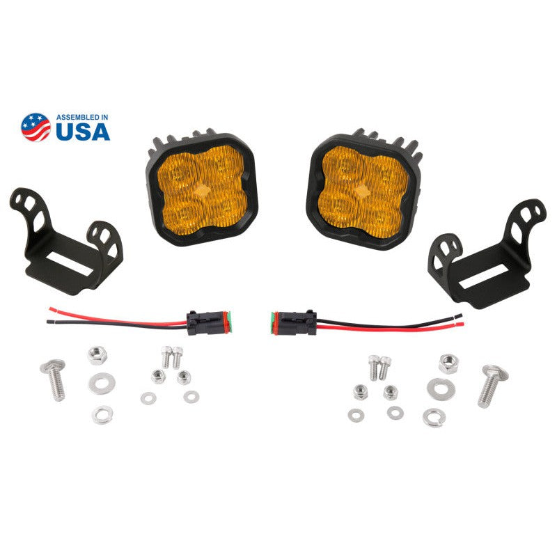 Diode Dynamics SS3 Max ABL - Yellow SAE Fog Standard (Pair)
