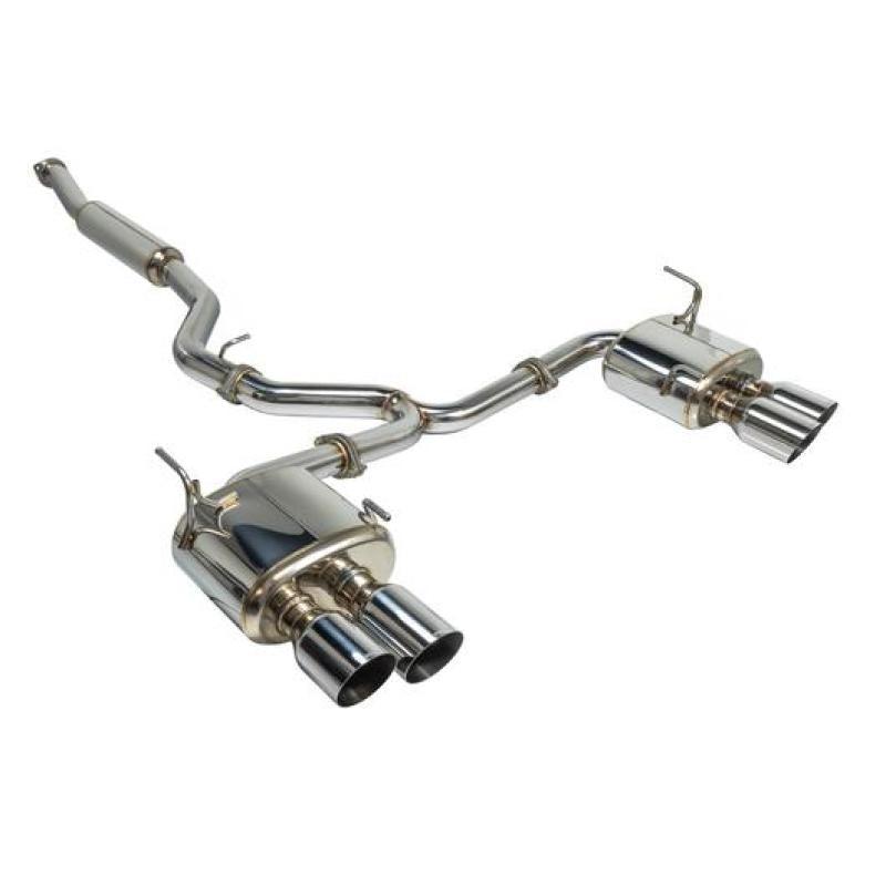 Remark 2015+ Subaru WRX/STi 4in Quad Cat-Back Exhaust Stainless Single Non-Resonated - Saikospeed