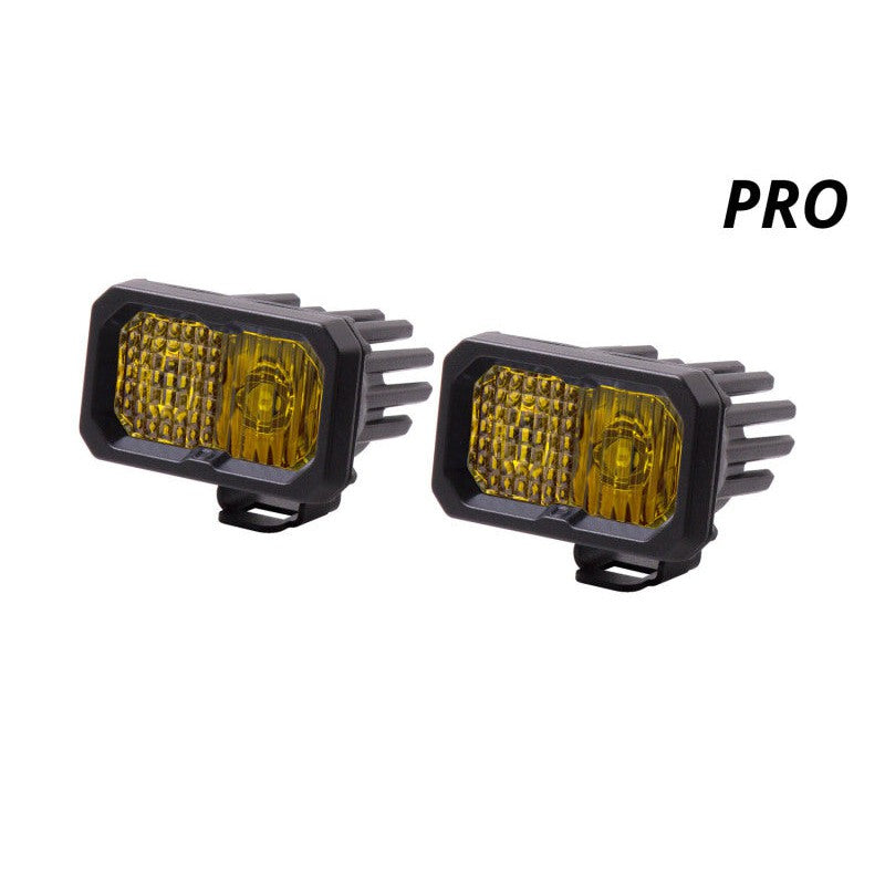 Diode Dynamics Stage Series 2 In LED Pod Pro - Yellow Driving Standard ABL (Pair)