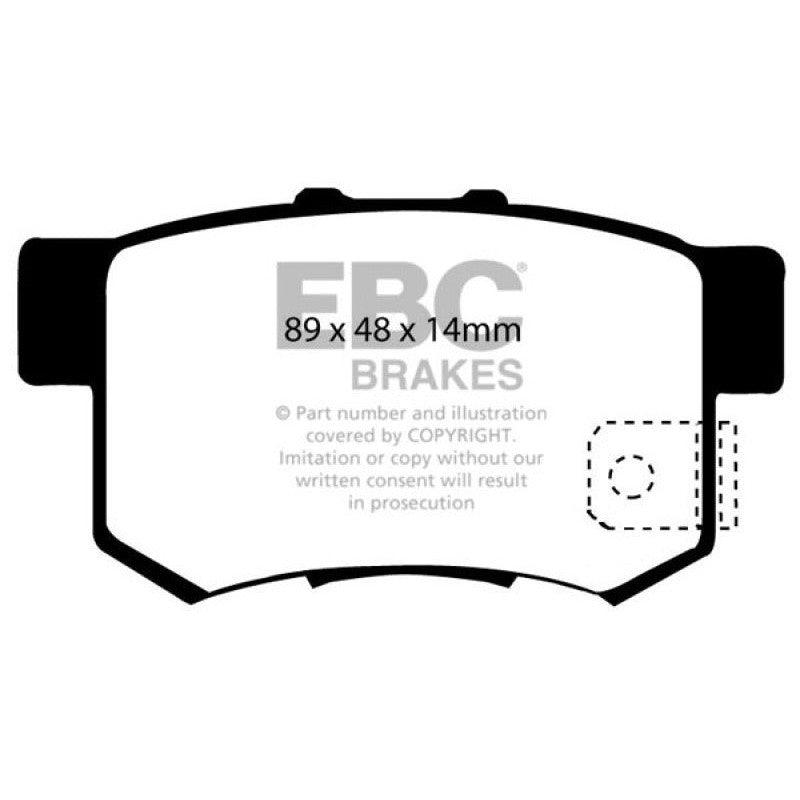 EBC 97 Acura CL 2.2 Redstuff Rear Brake Pads - Saikospeed