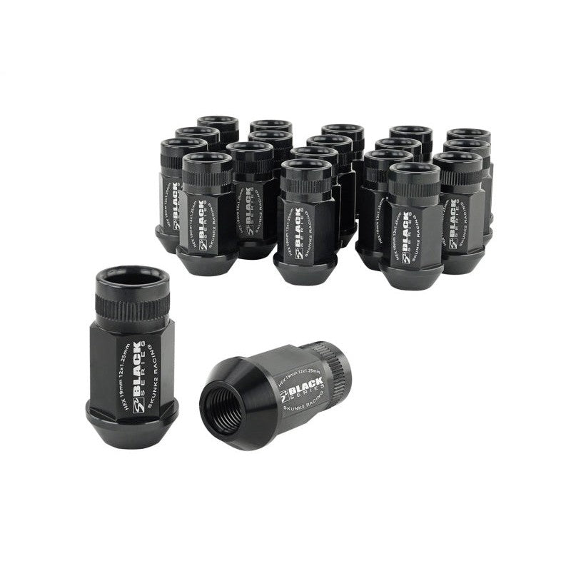 Skunk2 12x1.25 Forged Lug Nut - Black (Set of 20)